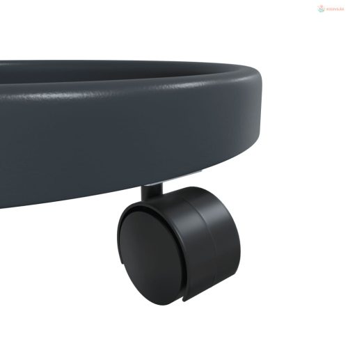 2 db szürke kerekes virágtartó átmérő 34 cm 35 kg