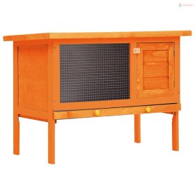 Kültéri 1 szintes fa nyúlketrec kisállatok számára