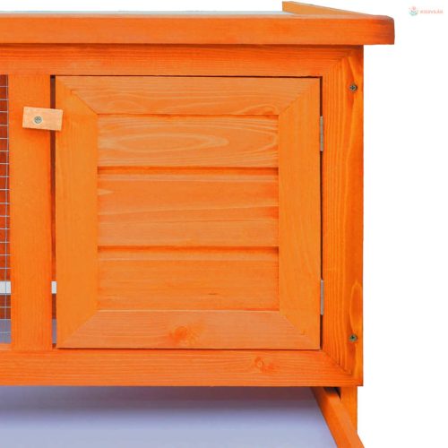 Kültéri 1 szintes fa nyúlketrec kisállatok számára