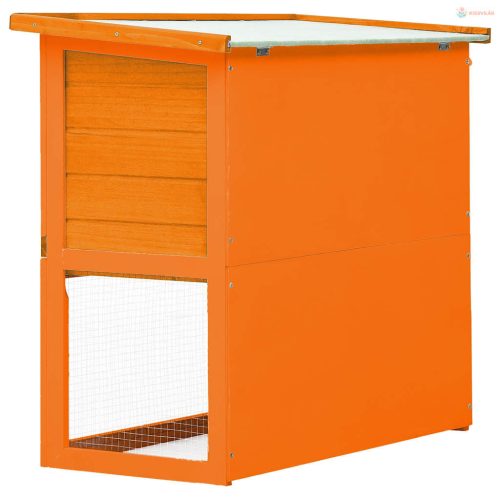 Kültéri fa nyúlketrec kisállatok számára 1 ajtóval