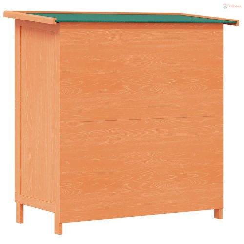 Kültéri fa nyúlketrec kisállatok számára 4 ajtóval