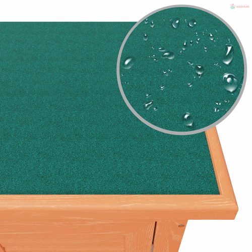 Kültéri fa nyúlketrec kisállatok számára 4 ajtóval