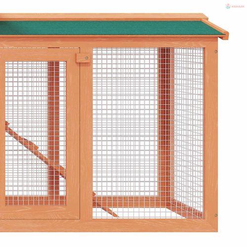 Kültéri nagyméretű fa nyúlketrec/kisállatketrec