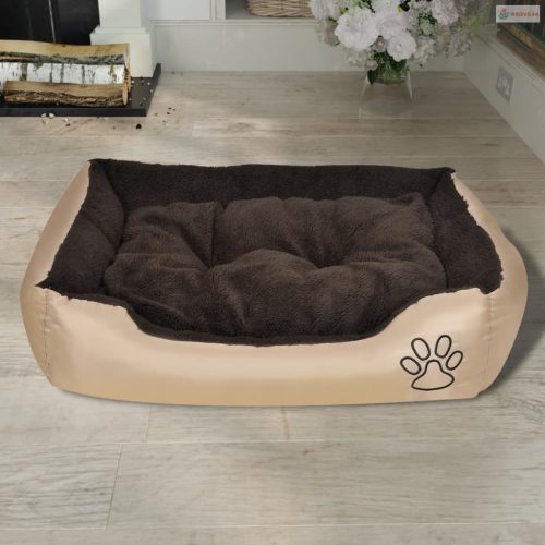 Meleg kutyaágy bélelt párnával M