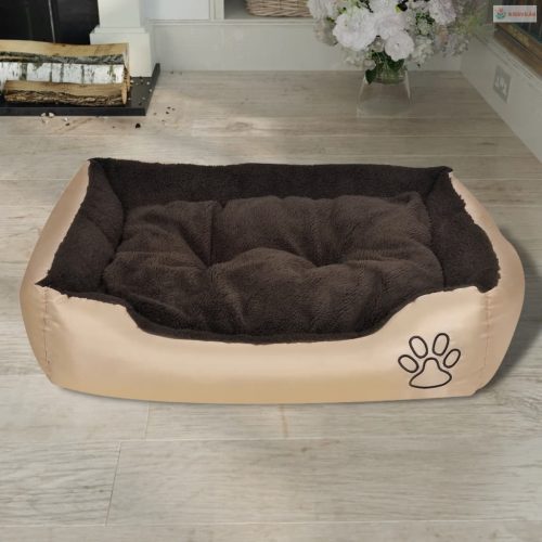 Meleg kutyaágy bélelt párnával L