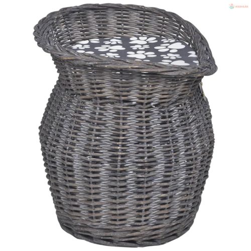 Fűzfa macskabútor kisállatház/ágy/kaparóoszlop párnával