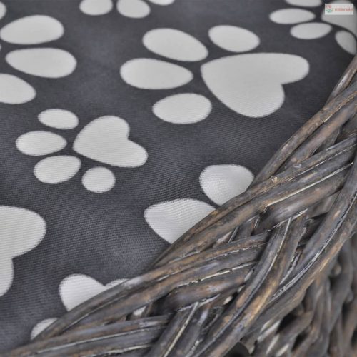 Fűzfa macskabútor kisállatház/ágy/kaparóoszlop párnával