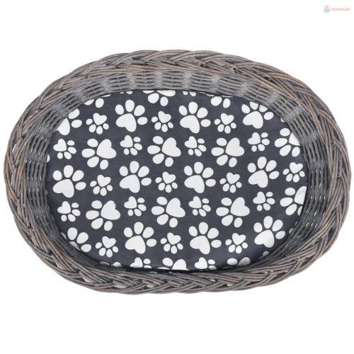 2-szintes fűzfa macskabútor kisállatház/ágy/kaparóoszlop párnával