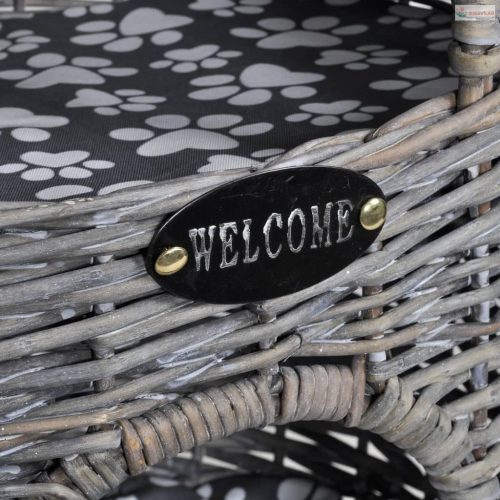 2-szintes fűzfa macskabútor kisállatház/ágy/kaparóoszlop párnával