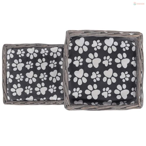 Fűzfa macskabútor kisállatház/ágy/kastély/kaparóoszlop párnával