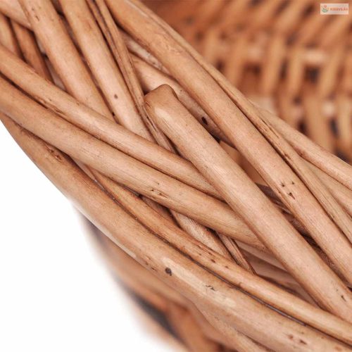 Természetes színű fűzfa kutyakosár/kisállatágy 90 cm