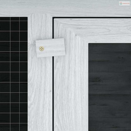 Kétszintes fa nyúlketrec