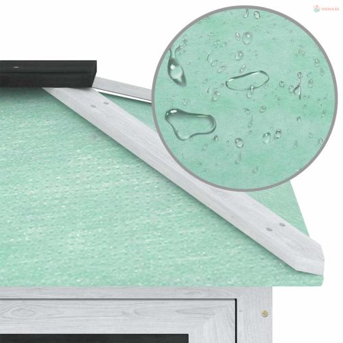 Kétszintes fa nyúlketrec