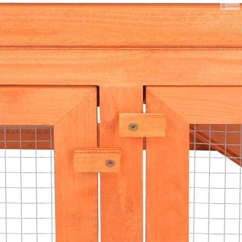 Fa állat/nyúlketrec kültéri futtatóval