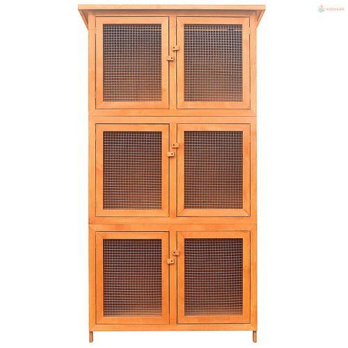 6 részes fa nyúlketrec