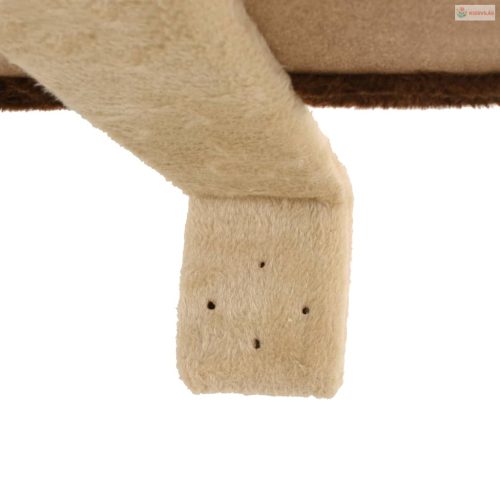 Bézs/barna fali macskabútor szizál kaparófákkal 194 cm