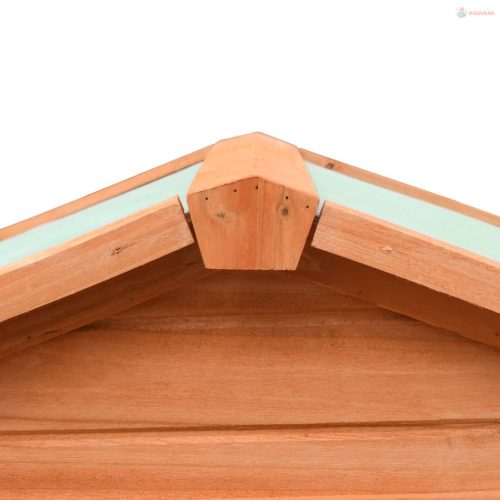 Tömör fenyő- és jegenyefa nyúlketrec 310x70x87  cm