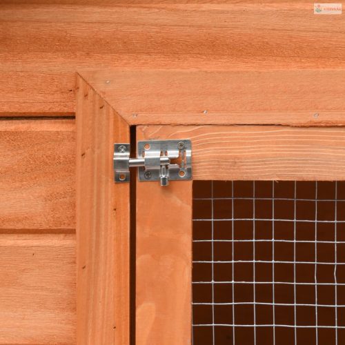 Tömör fenyő- és jegenyefa nyúlketrec 310x70x87  cm