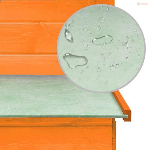 Tömör fenyő- és jegenyefa tyúkketrec 170 x 81 x 110 cm