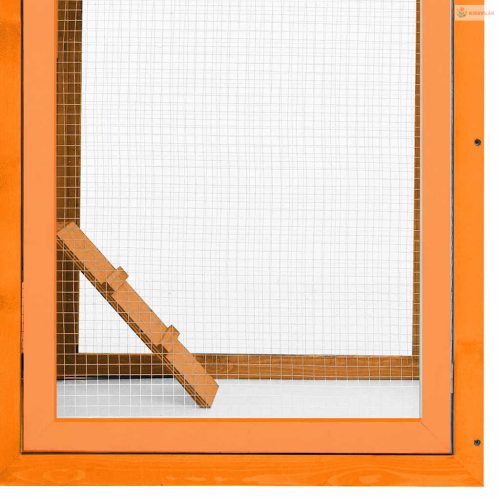 Tömör fenyő- és jegenyefa tyúkketrec 170 x 81 x 110 cm