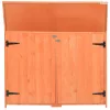 Fa kerti fészer 128x42x91 cm