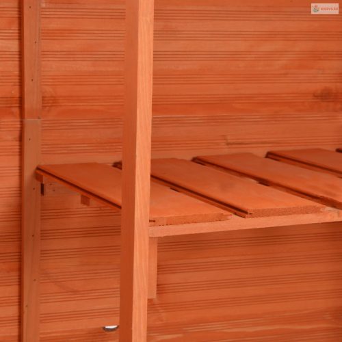 Fa kerti fészer 128x42x91 cm