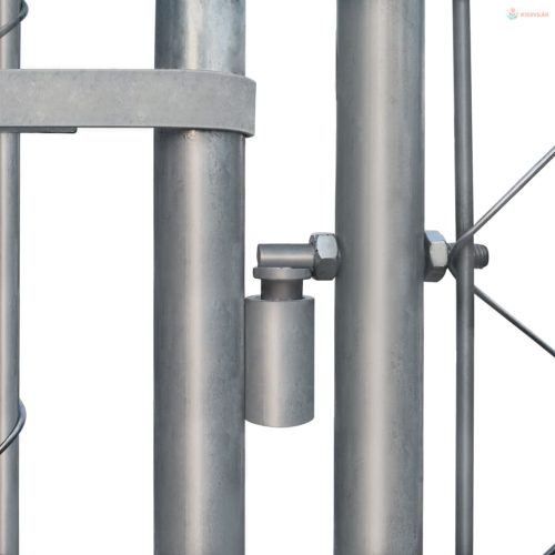 Kültéri horganyzott acél kutyakennel 2 x 2 x 1 m