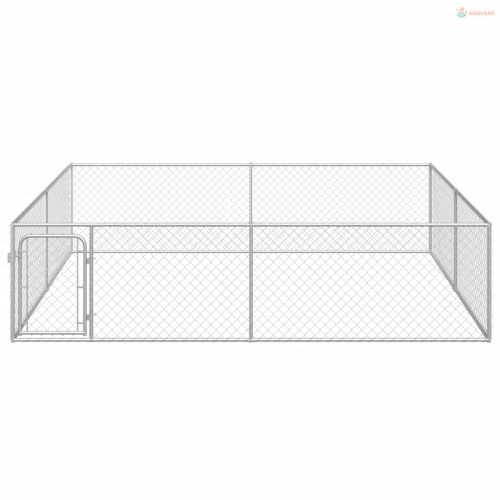 Kültéri horganyzott acél kutyakennel 4 x 4 x 1 m