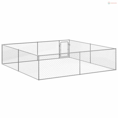 Kültéri horganyzott acél kutyakennel 4 x 4 x 1 m