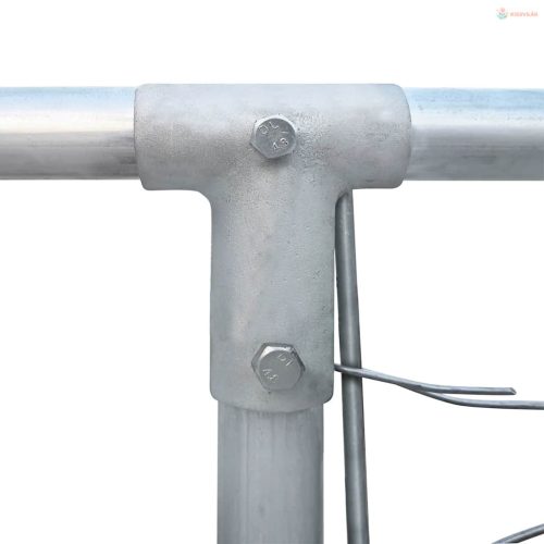 Kültéri horganyzott acél kutyakennel 4 x 4 x 1 m