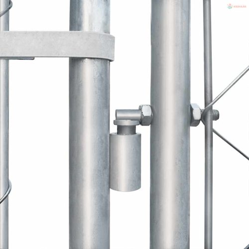 Kültéri horganyzott acél kutyakennel 4 x 4 x 1 m