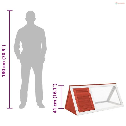 Piros fa nyúlketrec/állatketrec