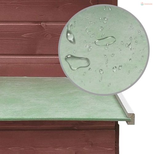 Kávébarna tömör fenyő- és jegenyefa tyúkól 170 x 81 x 110 cm