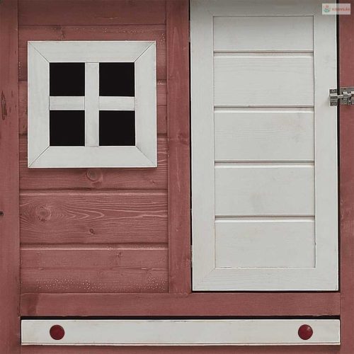 Kávébarna tömör fenyő- és jegenyefa tyúkól 170 x 81 x 110 cm