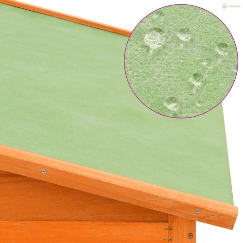 Tömör fenyőfa tyúkól tojóládával