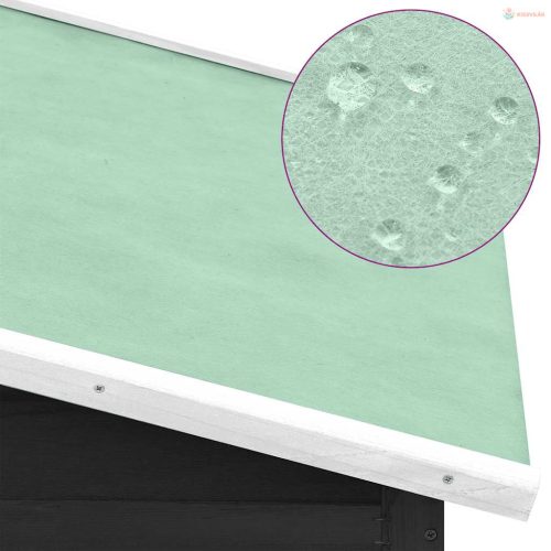 Szürke és fehér tömör fenyőfa tyúkól tojóládával