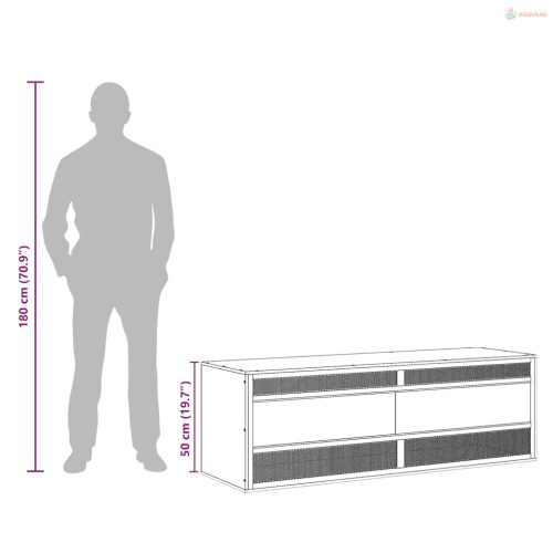 Szerelt fa terrárium 120 x 50 x 50 cm