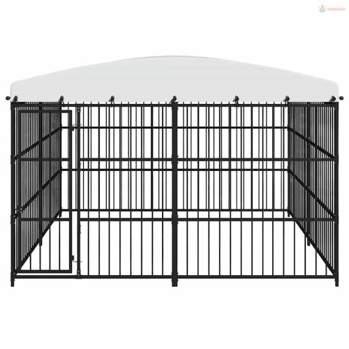 Kültéri kutyakennel tetővel 300 x 300 x 210 cm