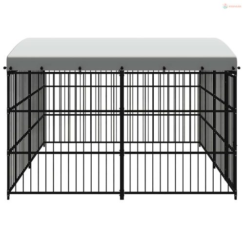 Kültéri kutyakennel tetővel 300 x 300 x 210 cm