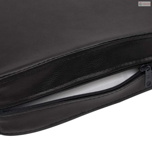 Fekete műbőr kutyakanapé 80 x 50 x 40 cm