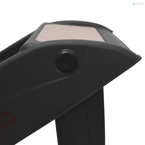 Fekete összecsukható kutyalépcső 62 x 40 x 49,5 cm