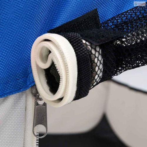 Kék összecsukható kutyakennel hordtáskával 125 x 125 x 61 cm