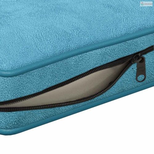 Türkiz plüss kutyakanapé 72 x 45 x 30 cm