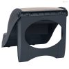Összecsukható sötétszürke 3 fokos kutyalépcső