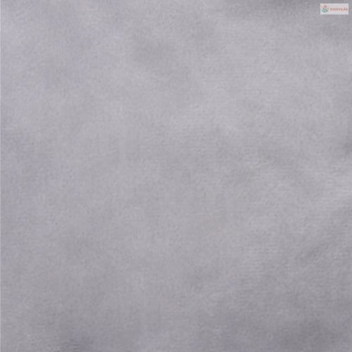 Fekete-szürke plüss és műbőr kutyaágy 79 x 70 x 19 cm