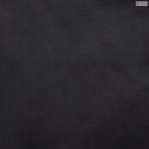 Fekete plüss és műbőr kutyaágy 69 x 59 x 19 cm