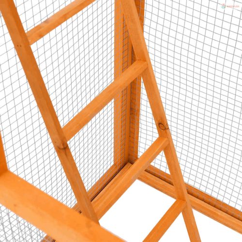 Tömör fenyőfa madárkalitka 68 x 62 x 166 cm