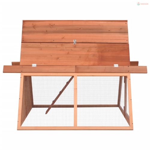 Tömör fenyőfa nyúlketrec 152 x 127 x 109,5 cm