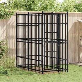 Acél kültéri kutyakennel 1,84 m²