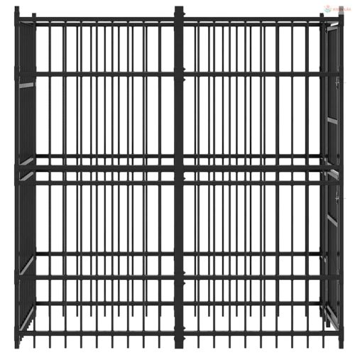 Acél kültéri kutyakennel 1,84 m²